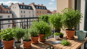 herbes pour jardinière de balcon